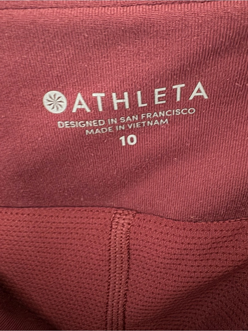 Athleta Maroon dark garnet red soho Active skirt Skort with Built-In Shorts - Picture 7 of 8